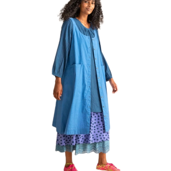 Gudrun Sjoden Dresses & Skirts - NWT Gudrun Sjoden Amber Balalaika Dress In Organic Cotton Linen Blend Size L